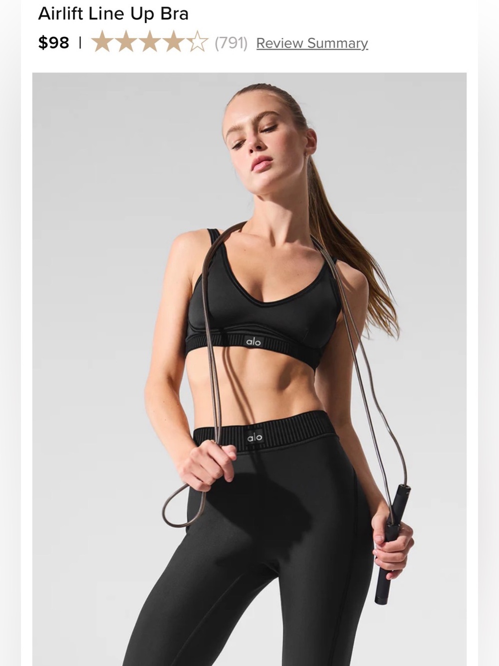 Alo Airlift Line Up Bra
